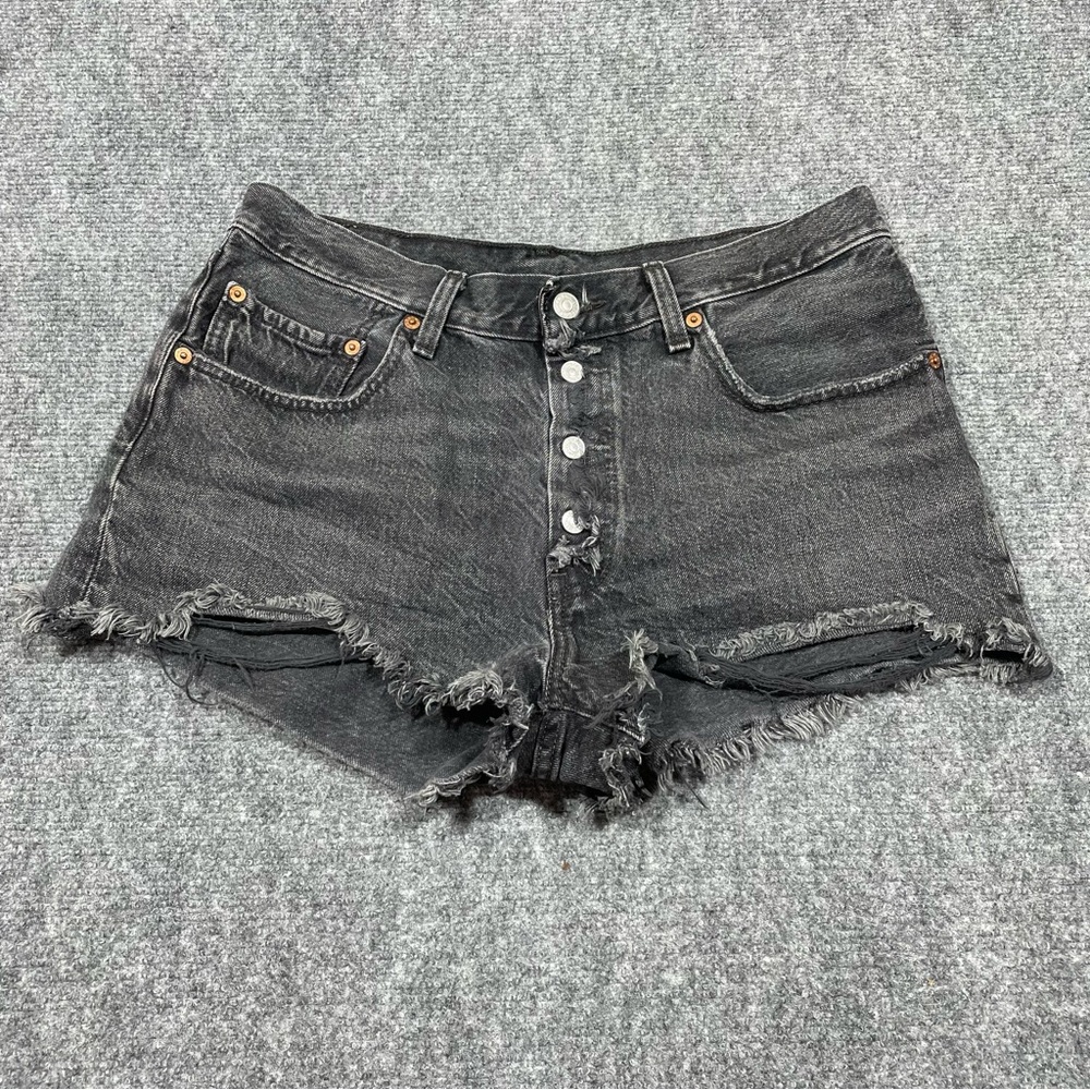 Levi's Black Denim Jean Shorts